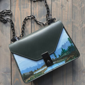 the landscape clutch bag: artistry and elegance combined